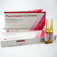 Paracetamol-Guyenne Inyección para analgésicos y antipiréticos Medicamentos, productos químicos 300mg / 2ml